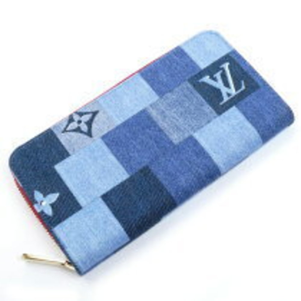 Louis Vuitton Zippy Wallet Patchwork Long Blue Red - image 1